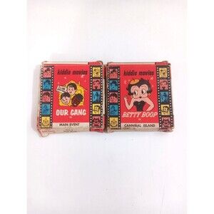 Vintage Atlas Films 8mm Betty Boop Cannibal Island & Our Gang Main Event Set